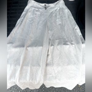 New linen wide leg ankle summer pants